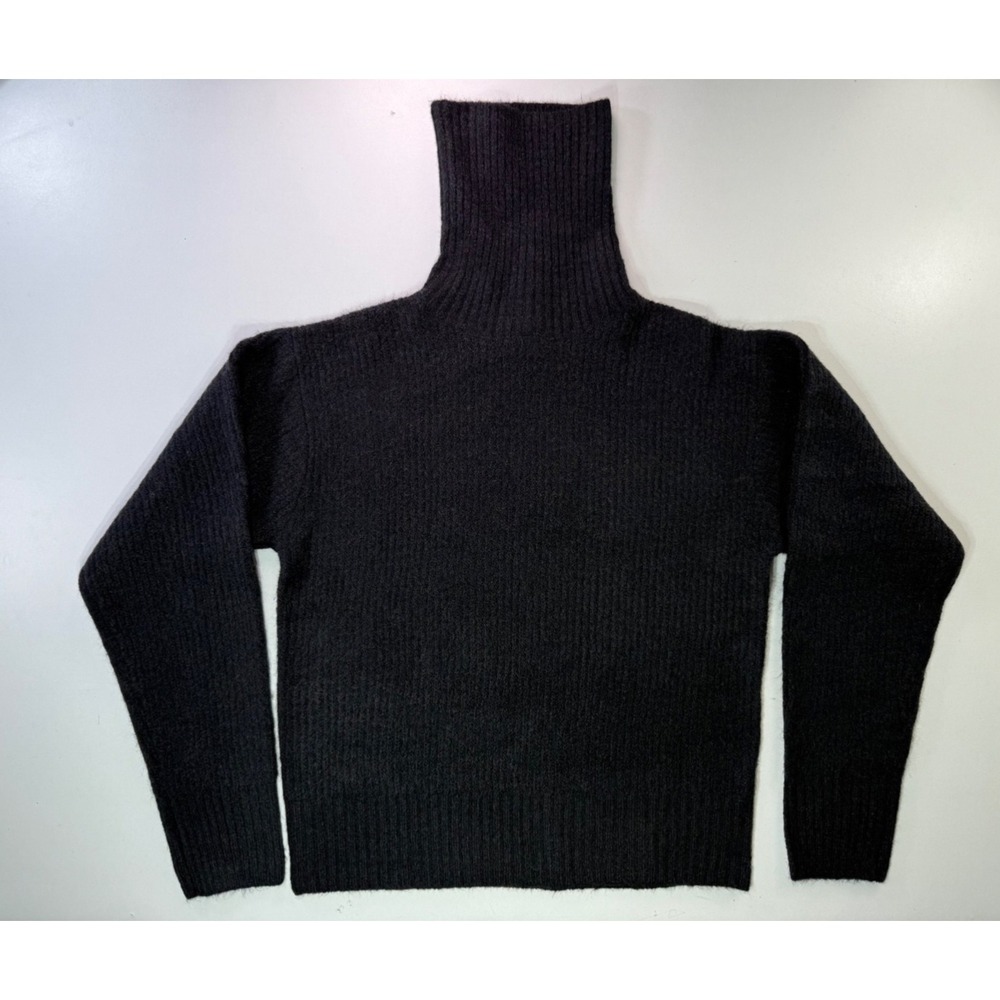 Line Knitwear Womens Medium Black Turtleneck Sweater NEW‎